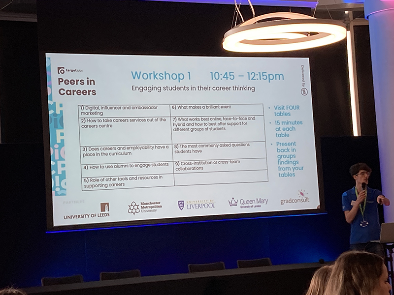 Jamie Rooke at the Peers in Careers 2023 conference
